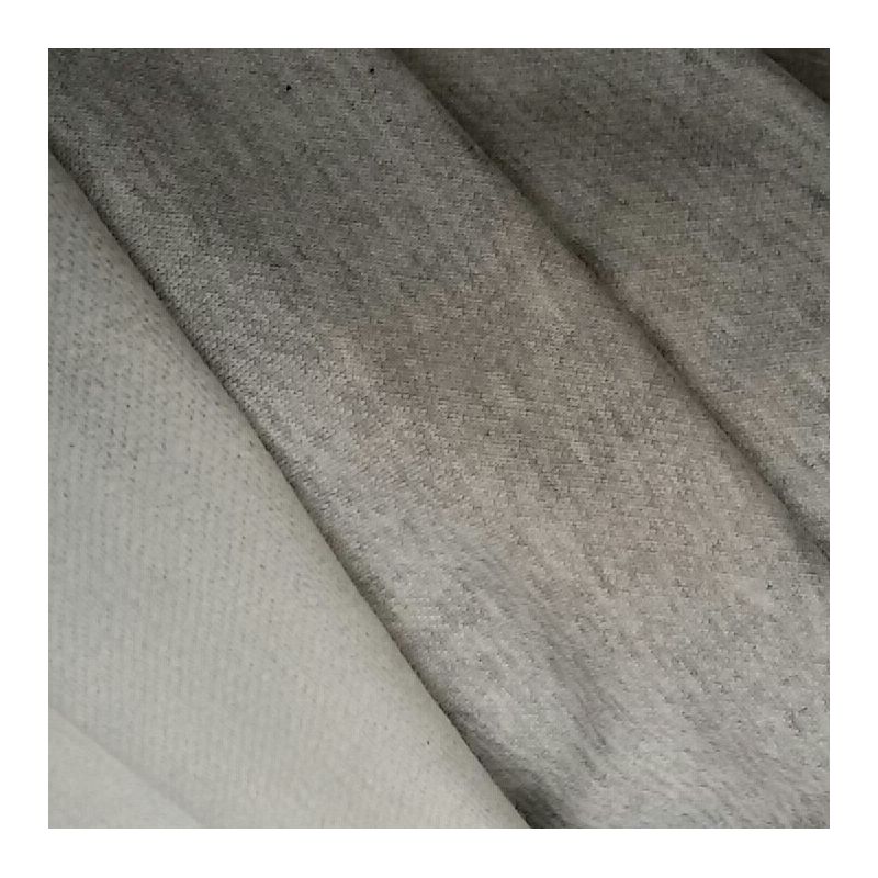 Molleton lourd gratté gris clair - Tissu et mercerie : madras