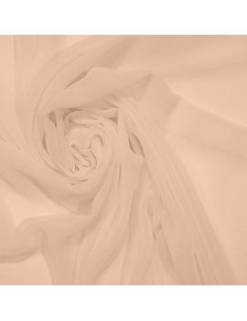 Voile polyester rose pale